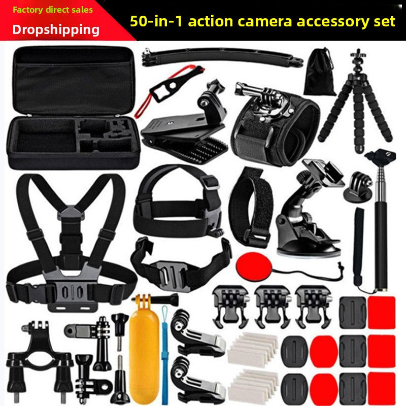 Action Camera Accessories 50-in-1 Mounting Kit